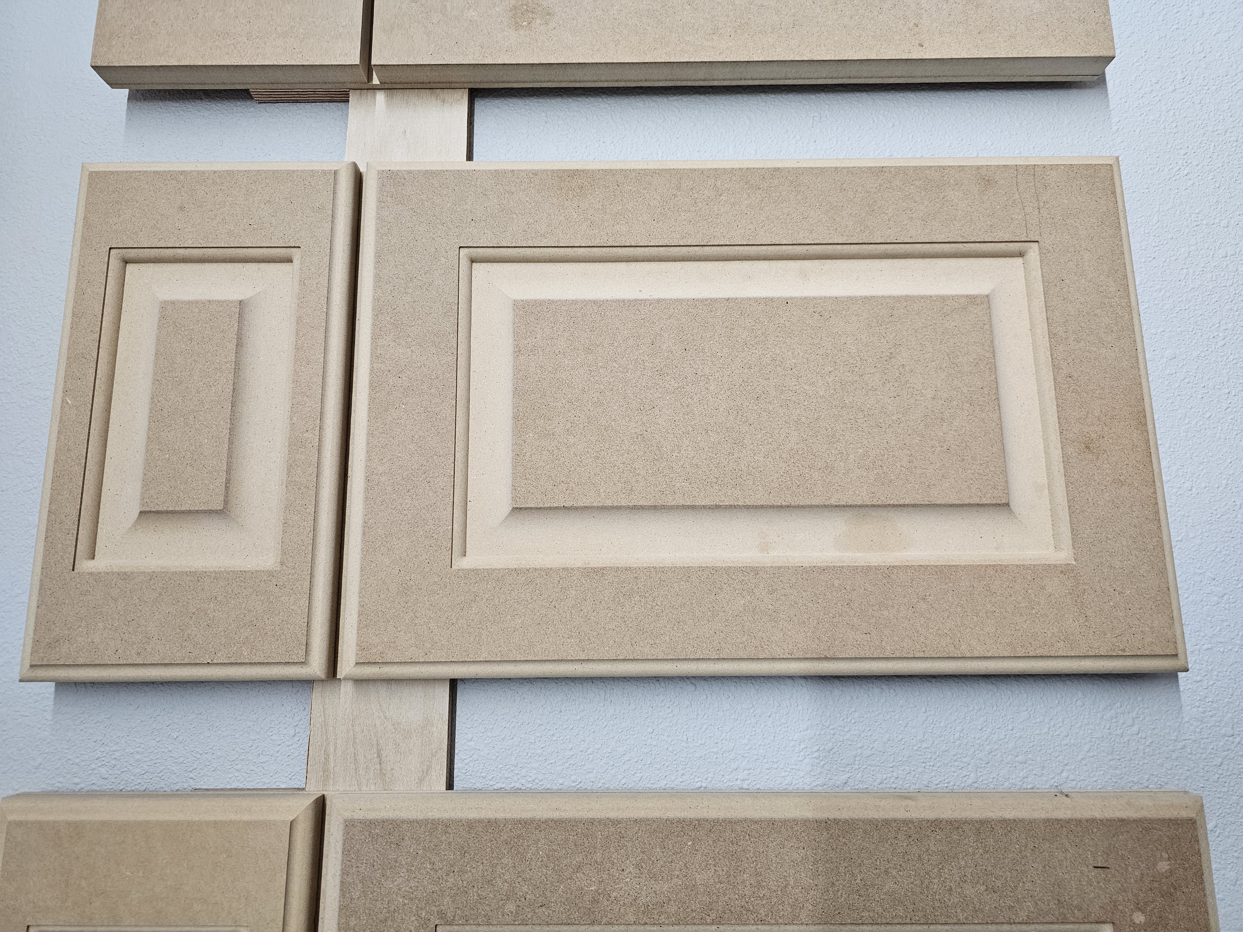 Paint grade raised panel cabinet door profile with door edge