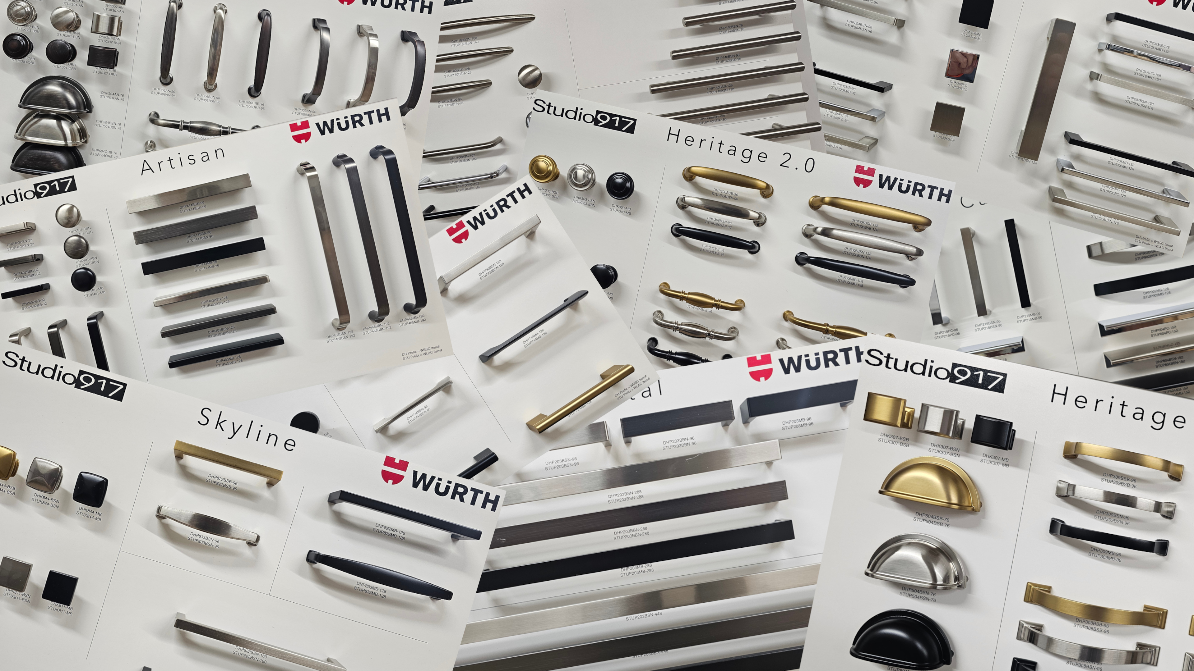 Included cabinet hardware options
